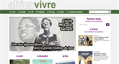 Desktop Screenshot of africavivre.com
