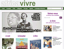 Tablet Screenshot of africavivre.com